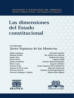 cover image of Las dimensiones del estado constitucional